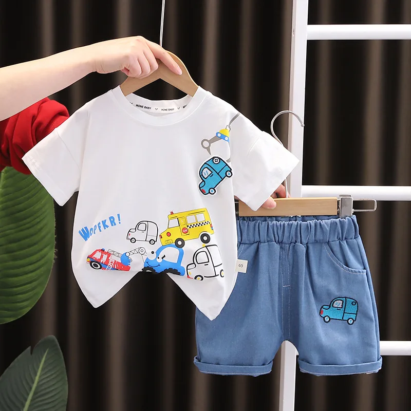 Toddler Outfits 2023 Korean Style Fashion Cartoon Printed Short Sleeeve T-shirts and Shorts for Kids Boys Summer Sets Clothing
Toddler Outfits 2023 Korean Style Fashion Cartoon Printed Short Sleeeve T-shirts and Shorts for Kids Boys Summer Sets Clothing