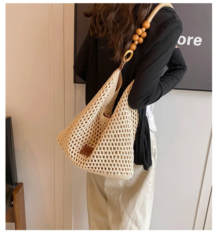 Summer Hollow Woven Tote Bag - Large Capacity 1 S2bb497c19db14818be4c3a3a8f32c00aZ