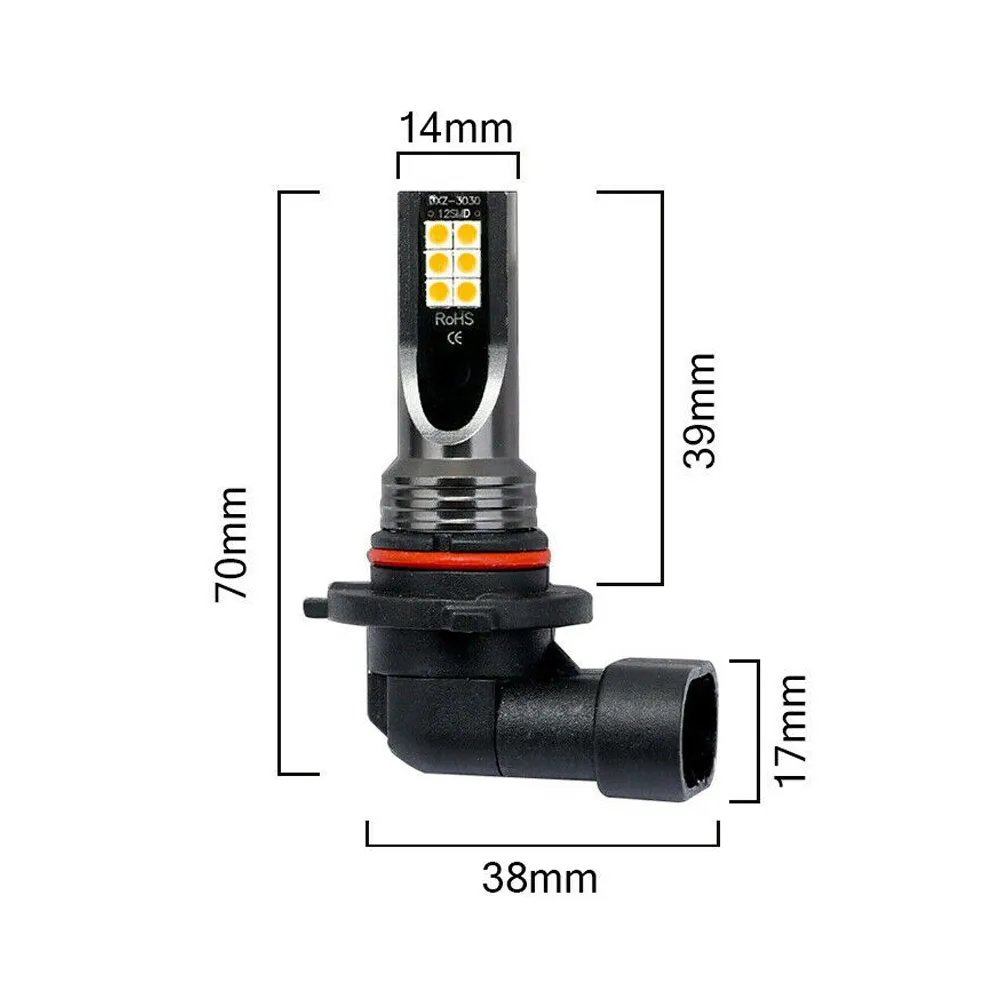 2pcs Car Parking Lights 9006 HB4 108W LED Fog Light Bulb 3000K Golden Yellow Fog Lamp 20000LM Super Aircraft Aluminum
2pcs Car Parking Lights 9006 HB4 108W LED Fog Light Bulb 3000K Golden Yellow Fog Lamp 20000LM Super Aircraft Aluminum