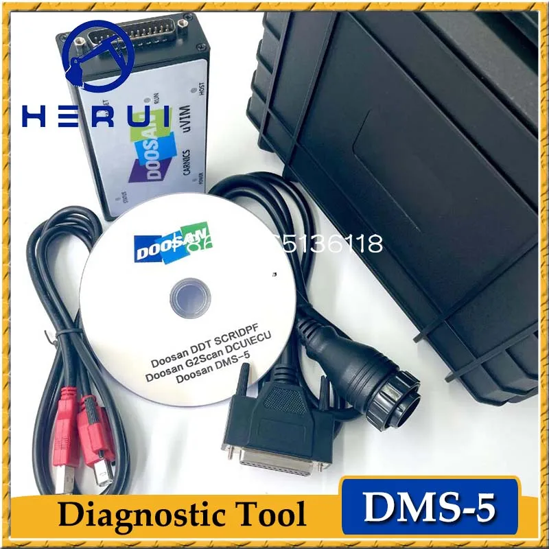 

Inspection Diagnostic Tool For Doosan Excavator DDT SCR DPF G2 Scan DCU ECU DMS-5 Hardware + Software Version 1.6.3 2016.09