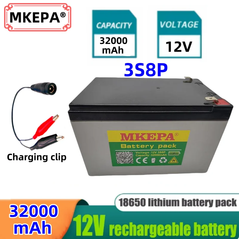 Литий-ионный аккумулятор большой емкости MKEPA 12 В 3S8P 32 Ач для хранения энергии на открытом воздухе в тележках для гольфа и электрических трехколесных велосипедах
Литий-ионный аккумулятор большой емкости MKEPA 12 В 3S8P 32 Ач для хранения энергии на открытом воздухе в тележках для гольфа и электрических трехколесных велосипедах