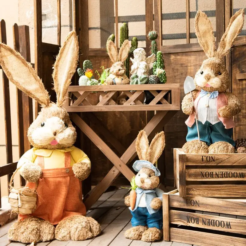 Easter Straw Rabbit Simulation Rabbit Artificial Home Garden Rabbit Decoration Easter Theme Party Filled Eggs Supplies Gift
Easter Straw Rabbit Simulation Rabbit Artificial Home Garden Rabbit Decoration Easter Theme Party Filled Eggs Supplies Gift