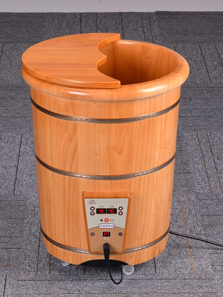 Oak soaking foot barrel electric heating constant temperature barrel household wooden basin deep barrel knee-high foot bath pedi
Oak soaking foot barrel electric heating constant temperature barrel household wooden basin deep barrel knee-high foot bath pedi