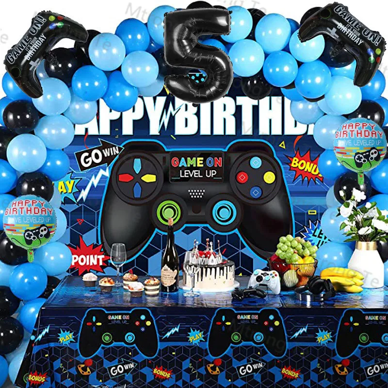 67pcs Number Balloons Black Gamepad Boy Game On Foil Balloon Birthday Party Decorations Kids Toy Match Props Gaming Balloon Gift
67pcs Number Balloons Black Gamepad Boy Game On Foil Balloon Birthday Party Decorations Kids Toy Match Props Gaming Balloon Gift