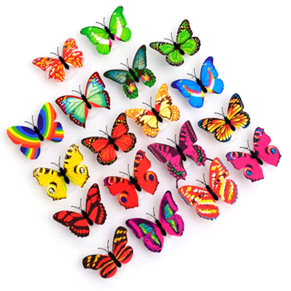 LED Butterfly Decoration Night Light Sticker Single and Double Wall Light for Garden Backyard Lawn Festive Party 24Pcs
LED Butterfly Decoration Night Light Sticker Single and Double Wall Light for Garden Backyard Lawn Festive Party 24Pcs