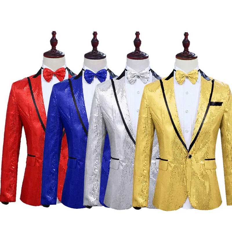 Host Stage Performance Clothes Costume Suit Jacket Casual White Red Blue Blazer Purple Dance Men Suits Blazers Sequins Singer
Host Stage Performance Clothes Costume Suit Jacket Casual White Red Blue Blazer Purple Dance Men Suits Blazers Sequins Singer