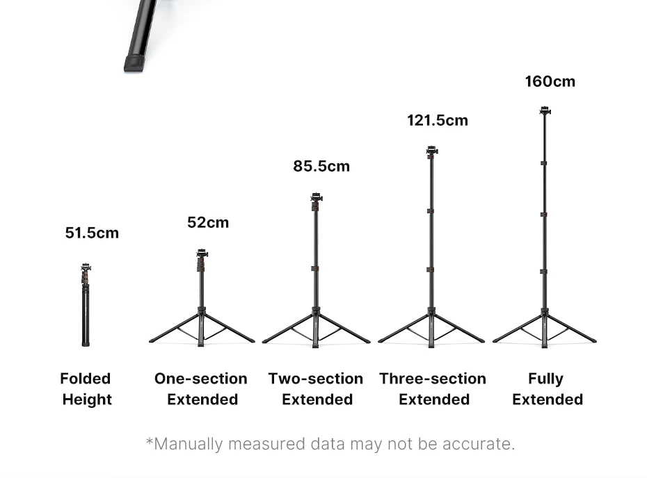 1.6m Extendable Tripod with 1/4'' Screw for DSLR Camera Smartphone Fill Light Microphone Projector Tripod Max Load 1.5KG 10 1.6m Extendable Tripod with 1/4'' Screw for DSLR Camera Smartphone Fill Light Microphone Projector Tripod Max Load 1.5KG 4