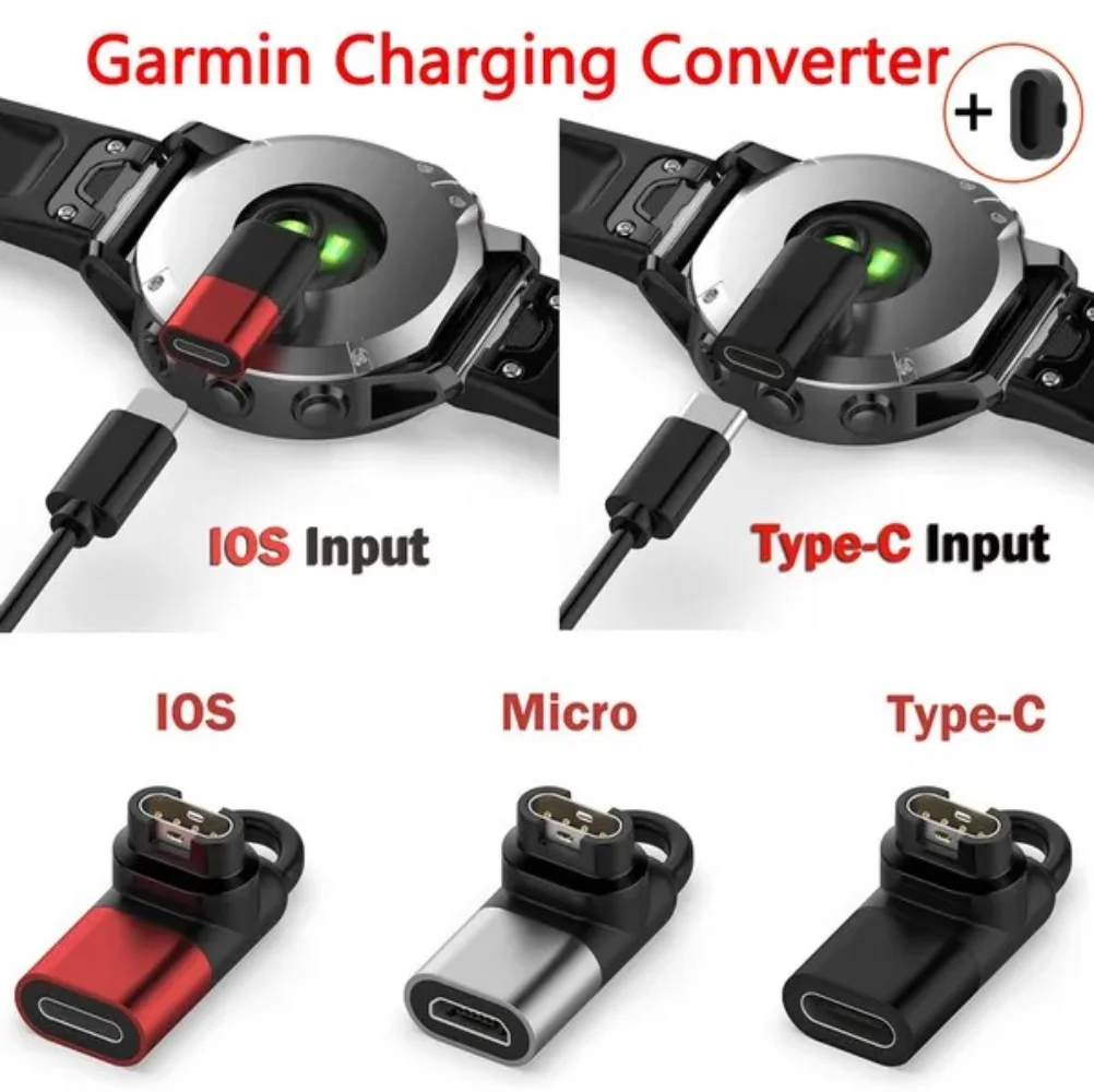 Зарядный преобразователь для Garmin Fenix 7, 6, 5, инстинкт пришен 2 Plus Forerunner 935 945, адаптер зарядного устройства для Type-C/Micro USB/iOS
Зарядный преобразователь для Garmin Fenix 7, 6, 5, инстинкт пришен 2 Plus Forerunner 935 945, адаптер зарядного устройства для Type-C/Micro USB/iOS