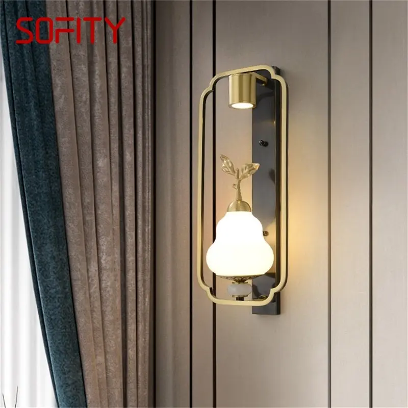 

SAMAN Copper Home Wall Lamps Fixture Indoor Contemporary Luxury Design Sconce Light For Living Room Corridor