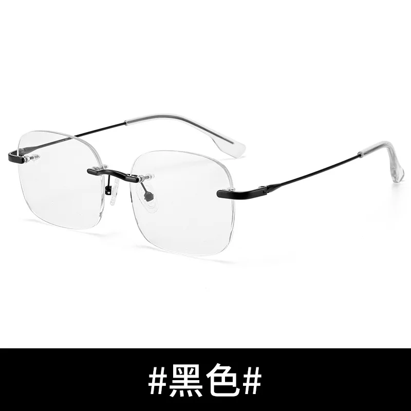 52mm Ultra clear alloy frameless square eyeglass frame for men and women anti blue prescription eyeglass frame 5615
52mm Ultra clear alloy frameless square eyeglass frame for men and women anti blue prescription eyeglass frame 5615