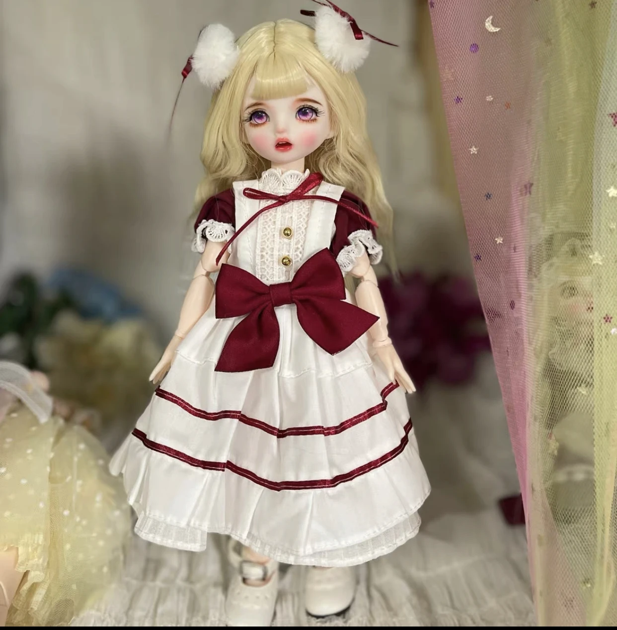Handmade 30CM BJD Dolls Makeup Movable Joints Fashion Full Set Clothes 1/6 Mini Anime Doll Accessories Girls Toy Birthday Gift
Handmade 30CM BJD Dolls Makeup Movable Joints Fashion Full Set Clothes 1/6 Mini Anime Doll Accessories Girls Toy Birthday Gift