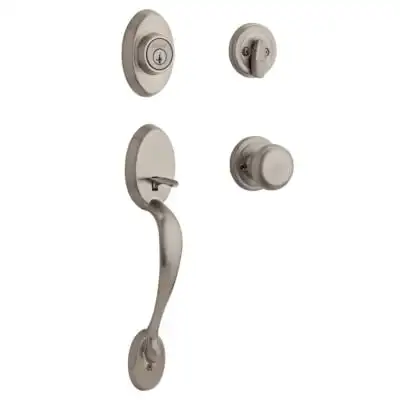 

Cyl Handleset w/ Knob in Door knobs for interior doors Kitchen accessory Handles for cabinets Manijas para gabinetes de cocina B