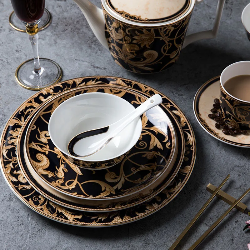 Western Exquisite Tableware Set Bone China Western Food Ceramic Phnom Penh Plate Kitchen Household Plate Sets Ceramic Plates
Western Exquisite Tableware Set Bone China Western Food Ceramic Phnom Penh Plate Kitchen Household Plate Sets Ceramic Plates