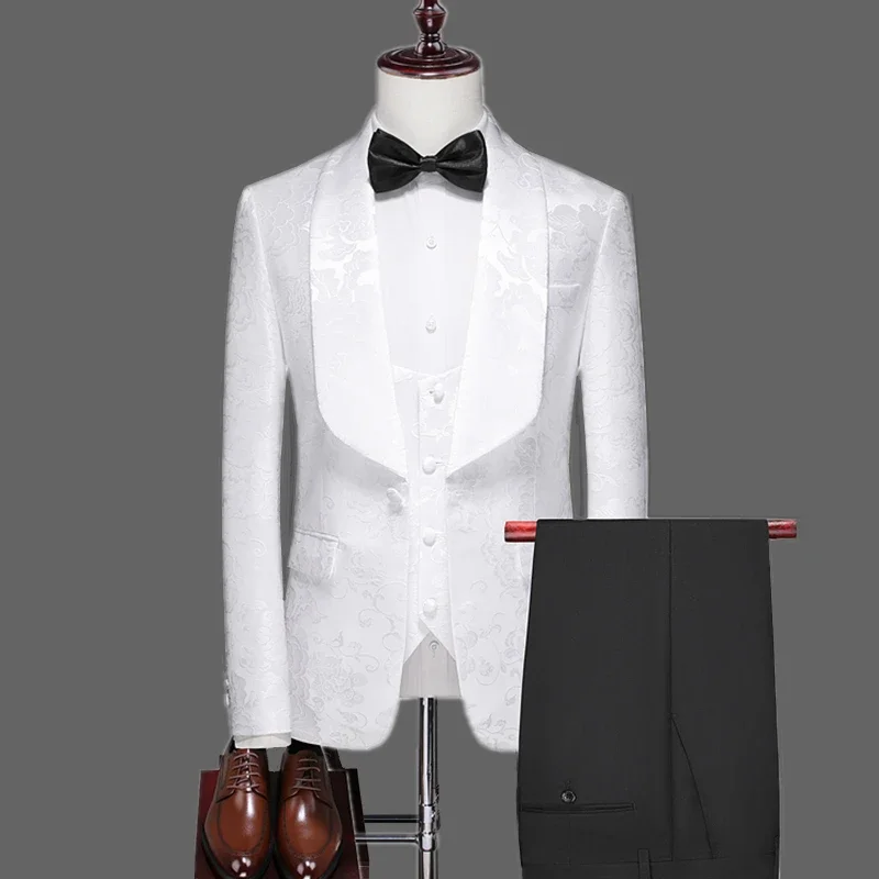 2023 Fashion New Men's Leisure Boutique Hot Flower Suit Three Piece Set / Male Slim Fit Business Dress Blazers Jacket Pants Vest
2023 Fashion New Men's Leisure Boutique Hot Flower Suit Three Piece Set / Male Slim Fit Business Dress Blazers Jacket Pants Vest