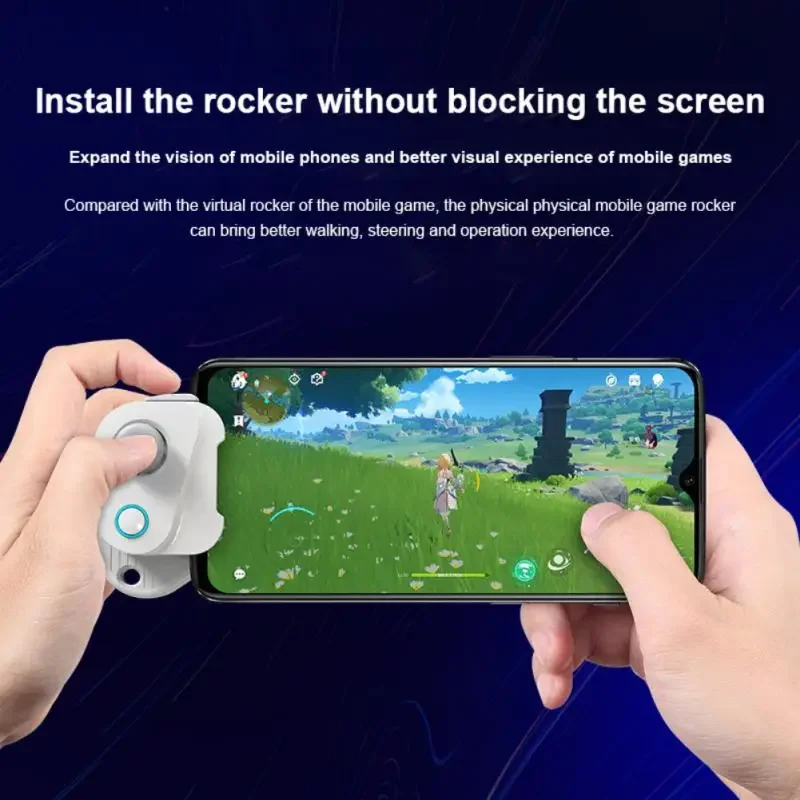 

Mobile Game Bluetooth Controller Moving Rocker Handle for PUBG/COD/Wild Rift/Genshin Gamepad Joystick on iPad iPhone iOS Android