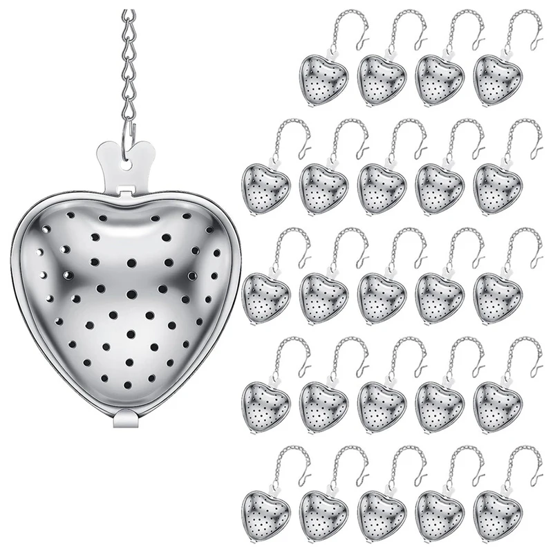 25Pcs Tea Strainer Stainless Steel Tea Ball Infuser Loose,Extended Chain Hook For Seasonings Cup Bottle Party Favors
25Pcs Tea Strainer Stainless Steel Tea Ball Infuser Loose,Extended Chain Hook For Seasonings Cup Bottle Party Favors