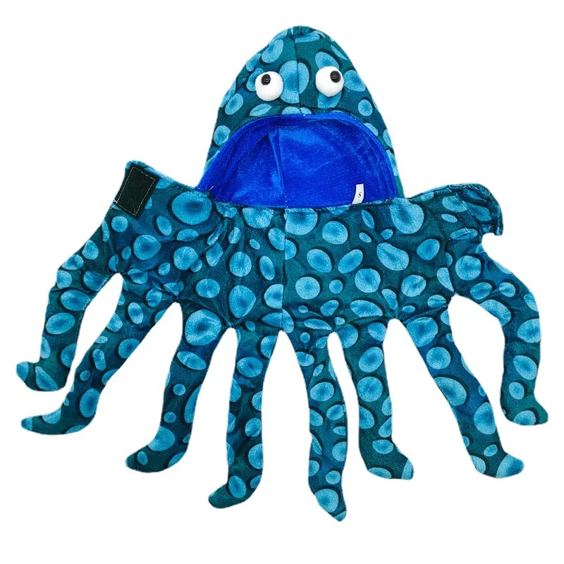 New Pet New Year Clothes Blue Octopus Transfiguration Fashion Clothes with Hat Standing Ghost Cloak Dog Christmas Clothes
New Pet New Year Clothes Blue Octopus Transfiguration Fashion Clothes with Hat Standing Ghost Cloak Dog Christmas Clothes