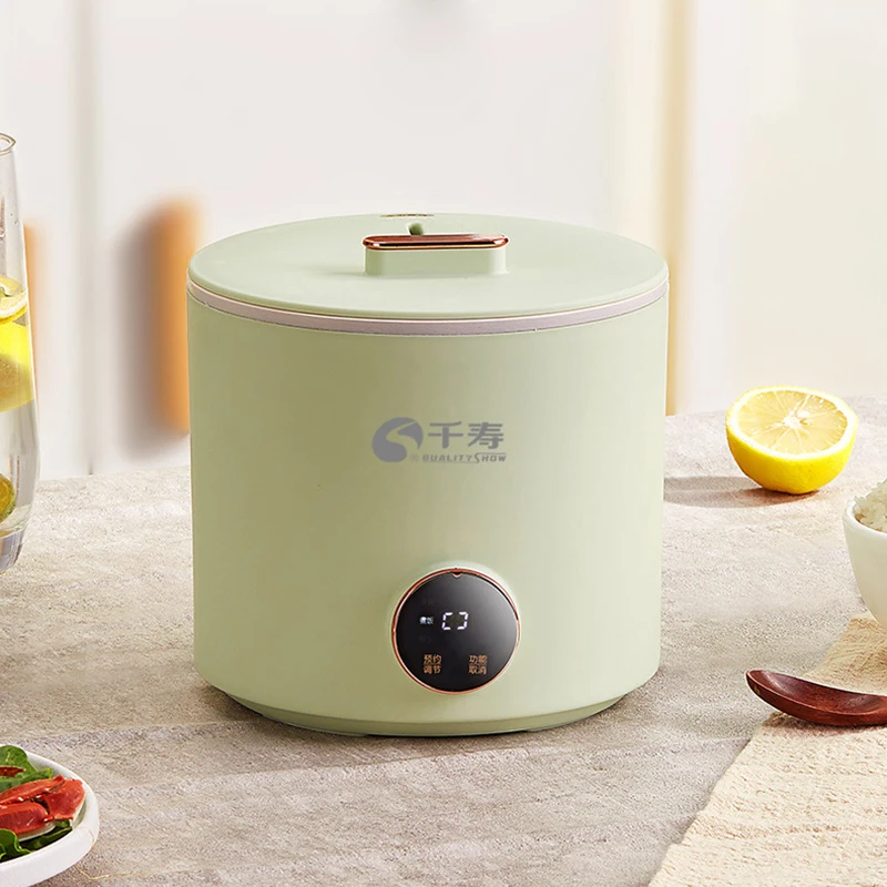 

1.6L Electric Rice Cooker Slow Stew Pot Home Cooking Pot with Steamer Multifunction Health Pot Hotpot Multicooker Porridge Soup