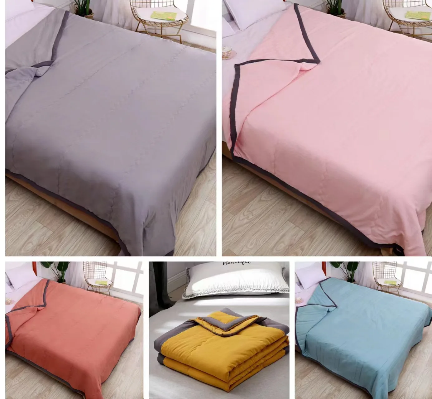 Air Condition Summer Quilt Comforter Light Weight Smooth Summer Quilt High Quality Comforter Children Adult Blanket100*150 *200
Air Condition Summer Quilt Comforter Light Weight Smooth Summer Quilt High Quality Comforter Children Adult Blanket100*150 *200
