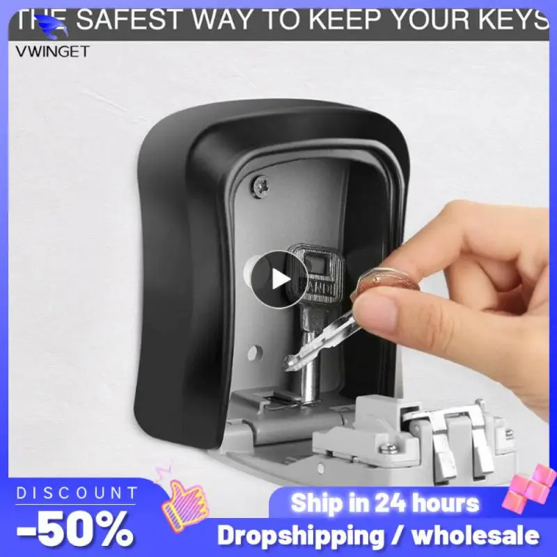 Weatherproof Wall-mounted Key Safe Password Key Box Key Lock Box No4 Combination Key Storage Lock Box Indoor and Outdoor
Weatherproof Wall-mounted Key Safe Password Key Box Key Lock Box No4 Combination Key Storage Lock Box Indoor and Outdoor