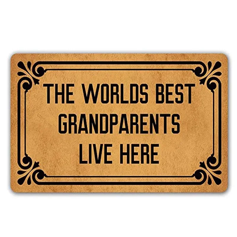 Funny Doormat The Worlds Best Grandparents Live Here Entrance Mat Floor Rug Indoor/Outdoor/Front Door Mats Home Decor Machine
Funny Doormat The Worlds Best Grandparents Live Here Entrance Mat Floor Rug Indoor/Outdoor/Front Door Mats Home Decor Machine