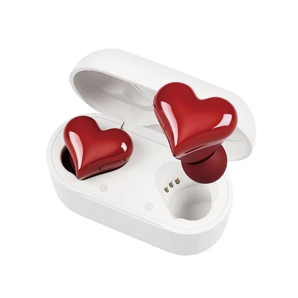 Bluetooth Earphone Heart Ear Buds Wireless Earbuds Heart Shaped Love Headset In-Ear Noise Cancel Earphones Music Headset
Bluetooth Earphone Heart Ear Buds Wireless Earbuds Heart Shaped Love Headset In-Ear Noise Cancel Earphones Music Headset
