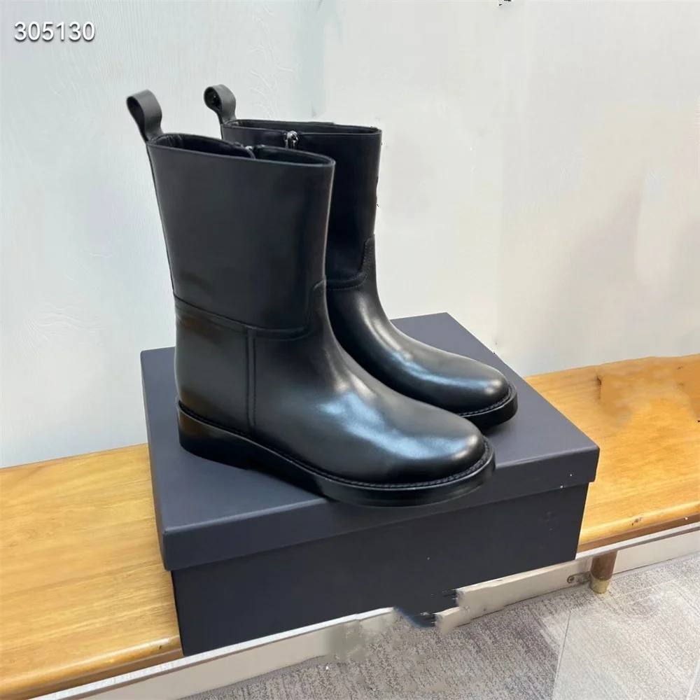 Brand Customized An* Thick Heel Chelsea Ankle Boots Women's Leather Round Head Autumn And Winter Fashion Platform Mid-calf Boots
Brand Customized An* Thick Heel Chelsea Ankle Boots Women's Leather Round Head Autumn And Winter Fashion Platform Mid-calf Boots