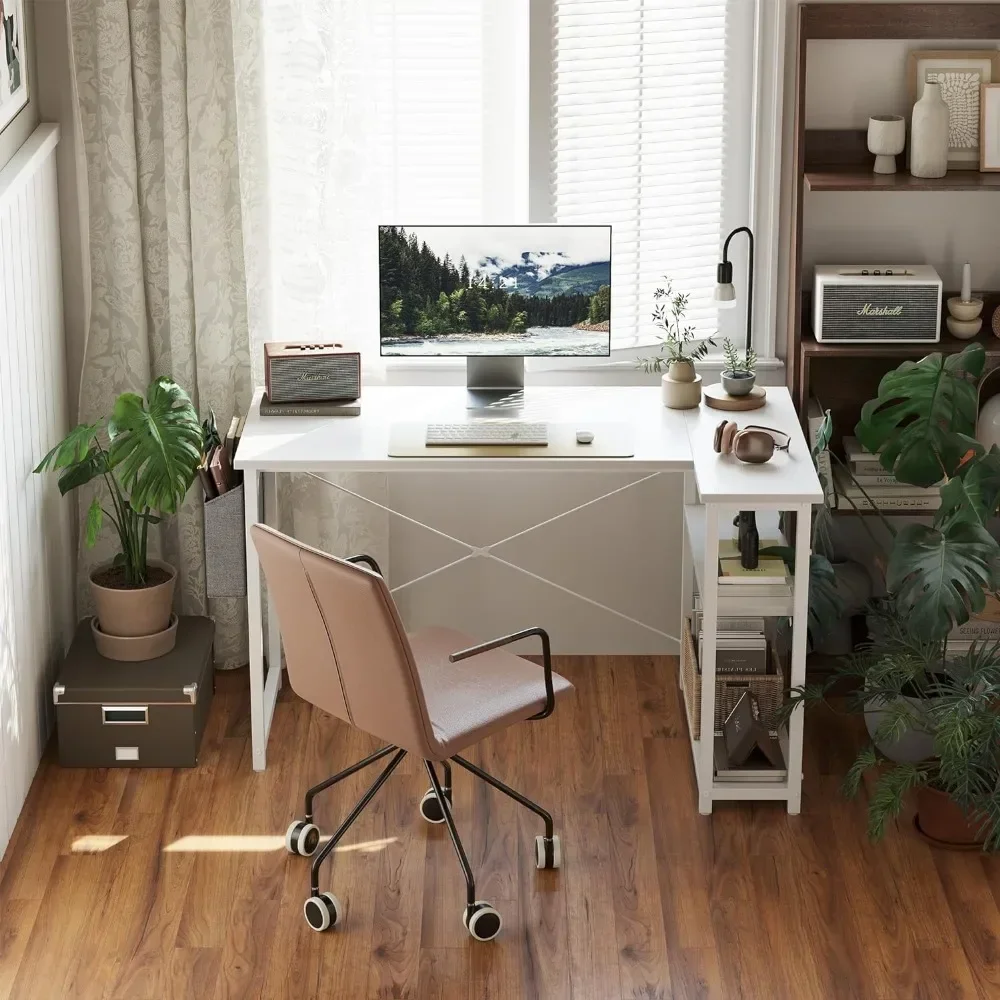 40 Inch Home Office Small Corner Desk Study Writing Table Small L Shaped Computer Desk With Storage Shelves White Reading Desks
40 Inch Home Office Small Corner Desk Study Writing Table Small L Shaped Computer Desk With Storage Shelves White Reading Desks