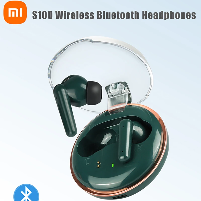 Xiaomi TWS Bluetooth Earphones S100 Mijia Noise Reduction Wireless In Ear Headphones HiFI Stereo Sound Headset Earbuds With Mic
Xiaomi TWS Bluetooth Earphones S100 Mijia Noise Reduction Wireless In Ear Headphones HiFI Stereo Sound Headset Earbuds With Mic