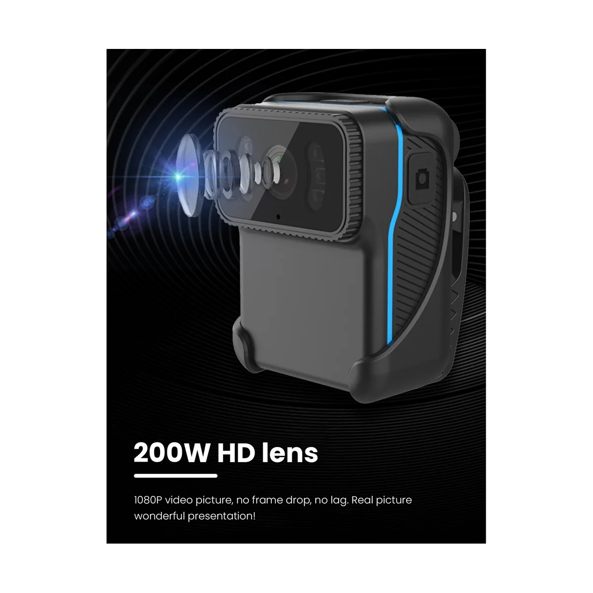CS02 1080P HD Portable Body Action Camera WiFi DV Camcorder Loop Recording Support TF Card Night Vision Cam MP4 Video
CS02 1080P HD Portable Body Action Camera WiFi DV Camcorder Loop Recording Support TF Card Night Vision Cam MP4 Video