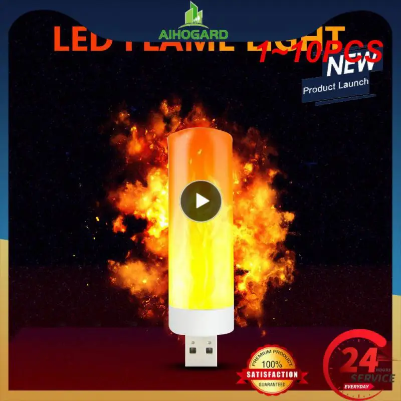 1~10PCS Atmosphere Lights LED Flame Flashing Candle Lights Book Lamp for Power Bank Camping Lighting Cigarette Lighter Effect
1~10PCS Atmosphere Lights LED Flame Flashing Candle Lights Book Lamp for Power Bank Camping Lighting Cigarette Lighter Effect