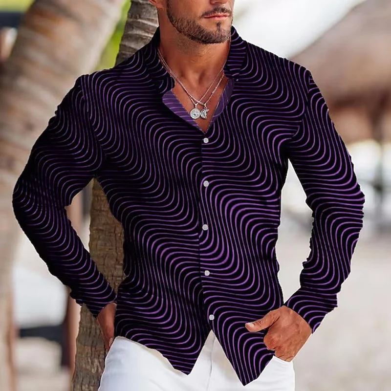Social Fashion Shirts For Men Oversized Casual Shirt Stripe Print Long Sleeve Button Top Men's Clothing Party Cardigan Blouse
Social Fashion Shirts For Men Oversized Casual Shirt Stripe Print Long Sleeve Button Top Men's Clothing Party Cardigan Blouse