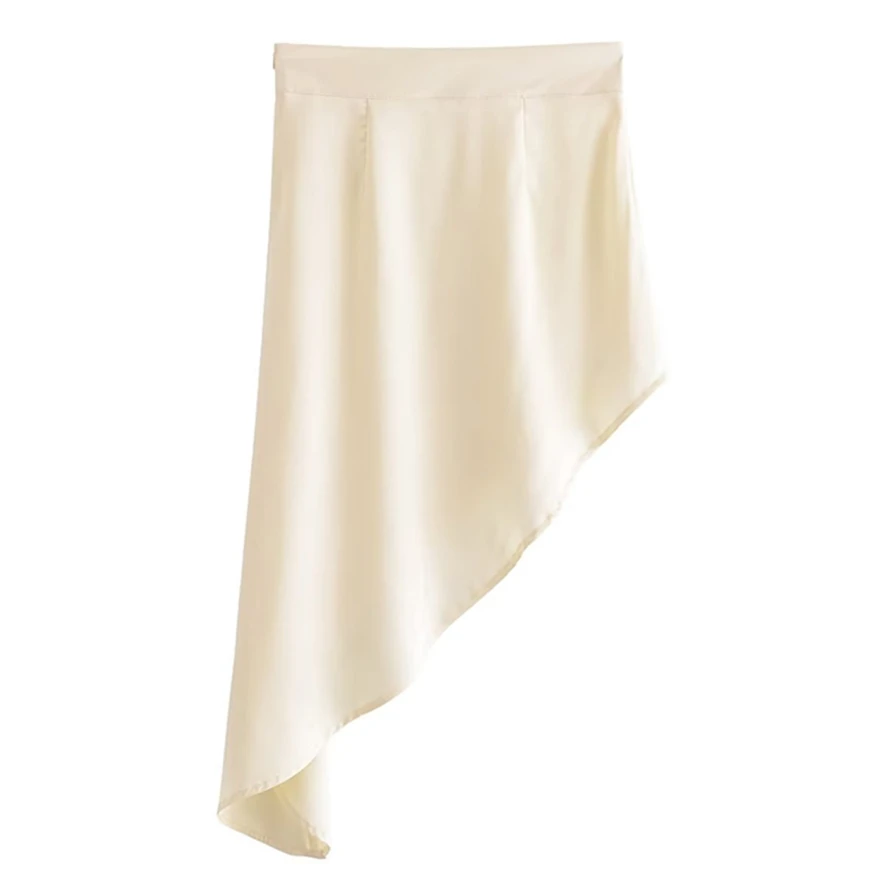 Dave&Di French Fashion Skirt Blogger Satin Beige Elegant High Street Asymmetric Design Skirt Female
Dave&Di French Fashion Skirt Blogger Satin Beige Elegant High Street Asymmetric Design Skirt Female