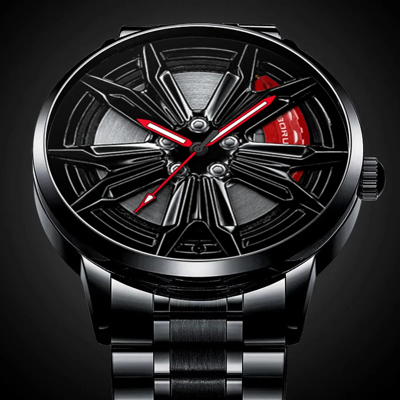 Fashion Mens Car Wheel Watches Stainless Steel Quartz Wrist Watch Men Sport Wheel Hub Waterproof Leather Watch relogio masculino
Fashion Mens Car Wheel Watches Stainless Steel Quartz Wrist Watch Men Sport Wheel Hub Waterproof Leather Watch relogio masculino