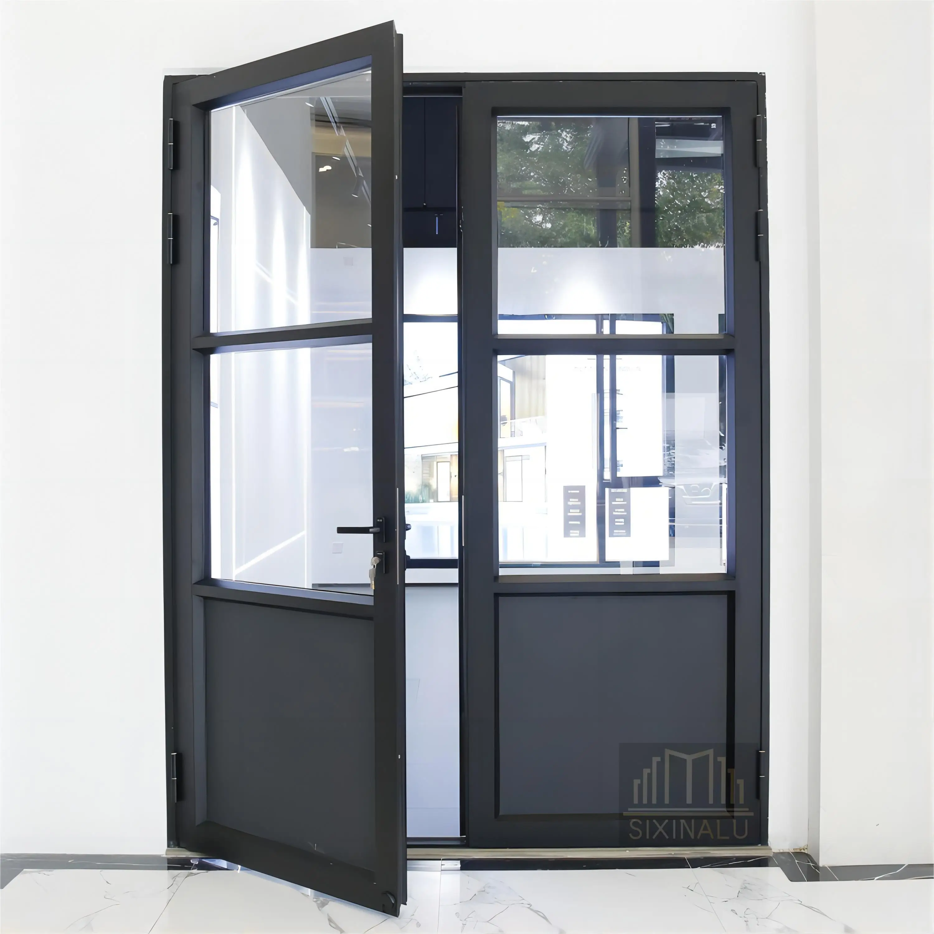 Sixinalu Household Doors Casement French Double Doors Custom Color Size Interior Exterior Entrance Door For Home Office Shop
Sixinalu Household Doors Casement French Double Doors Custom Color Size Interior Exterior Entrance Door For Home Office Shop
