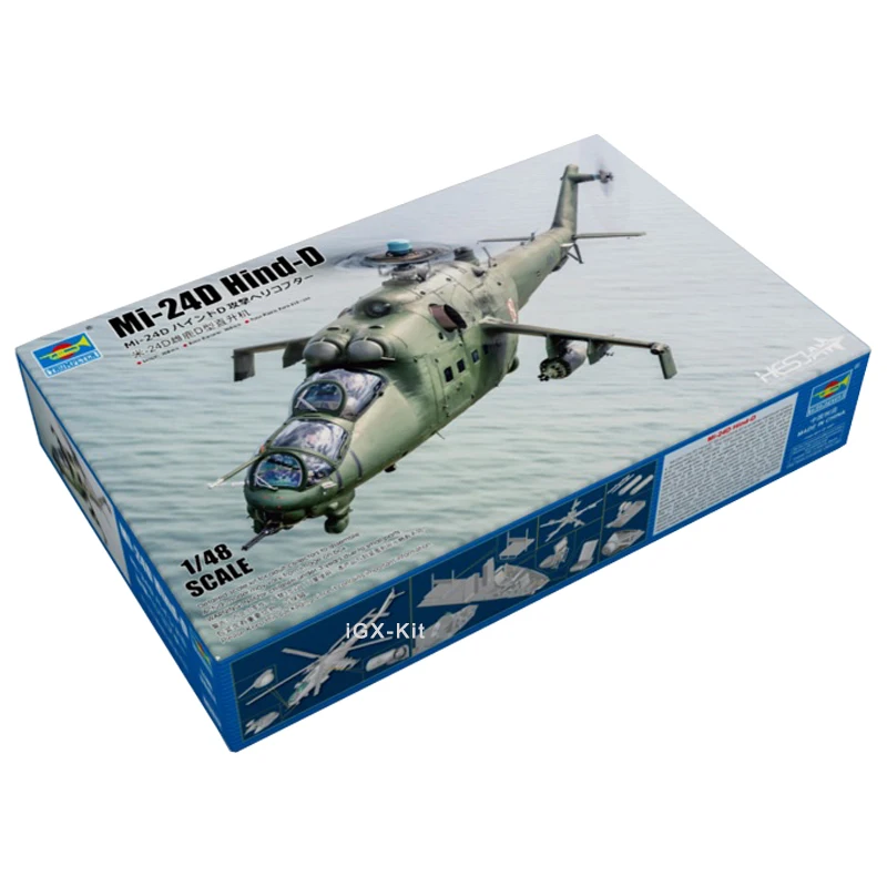 Trumpeter 05812 1/48 Soviet Mil Mi-24 Mi24 Hind D Military Helicopter Handcraft Toy Gift Plastic Toy Assembly Model Building Kit
Trumpeter 05812 1/48 Soviet Mil Mi-24 Mi24 Hind D Military Helicopter Handcraft Toy Gift Plastic Toy Assembly Model Building Kit