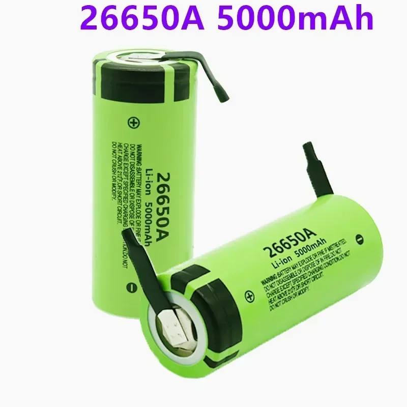 100% Nouvelle Batterie Originale Pour 26650A 3,7 V 5000mAh Haute Capacité 26650 Li-Ion Avec Nickel
100% Nouvelle Batterie Originale Pour 26650A 3,7 V 5000mAh Haute Capacité 26650 Li-Ion Avec Nickel