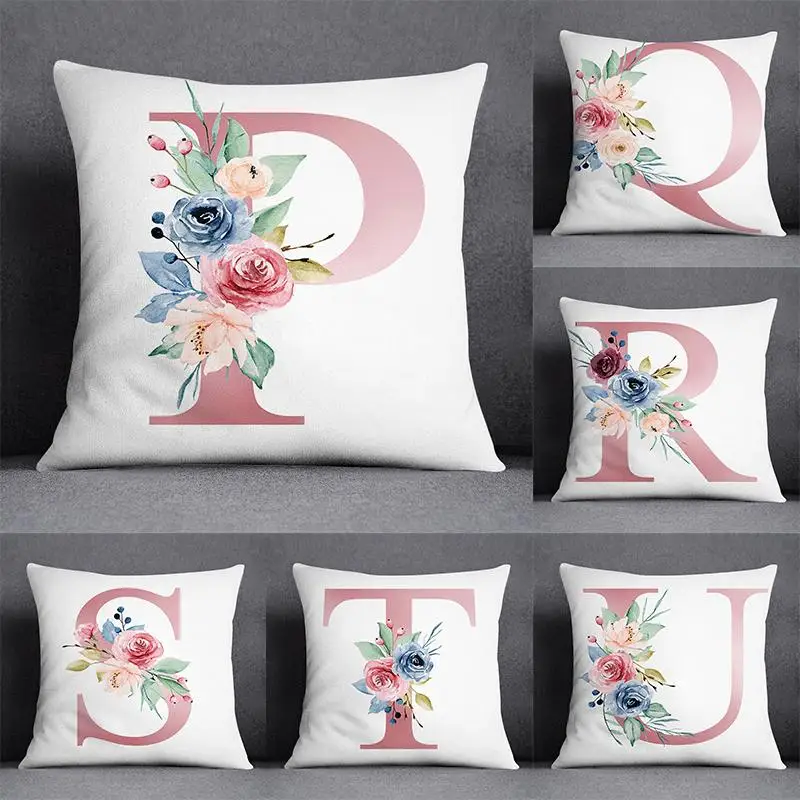 Flower Letter Pattern Decorative Pillowcase Square Pillowcase Home Office Decorative Cushion Cover
Flower Letter Pattern Decorative Pillowcase Square Pillowcase Home Office Decorative Cushion Cover