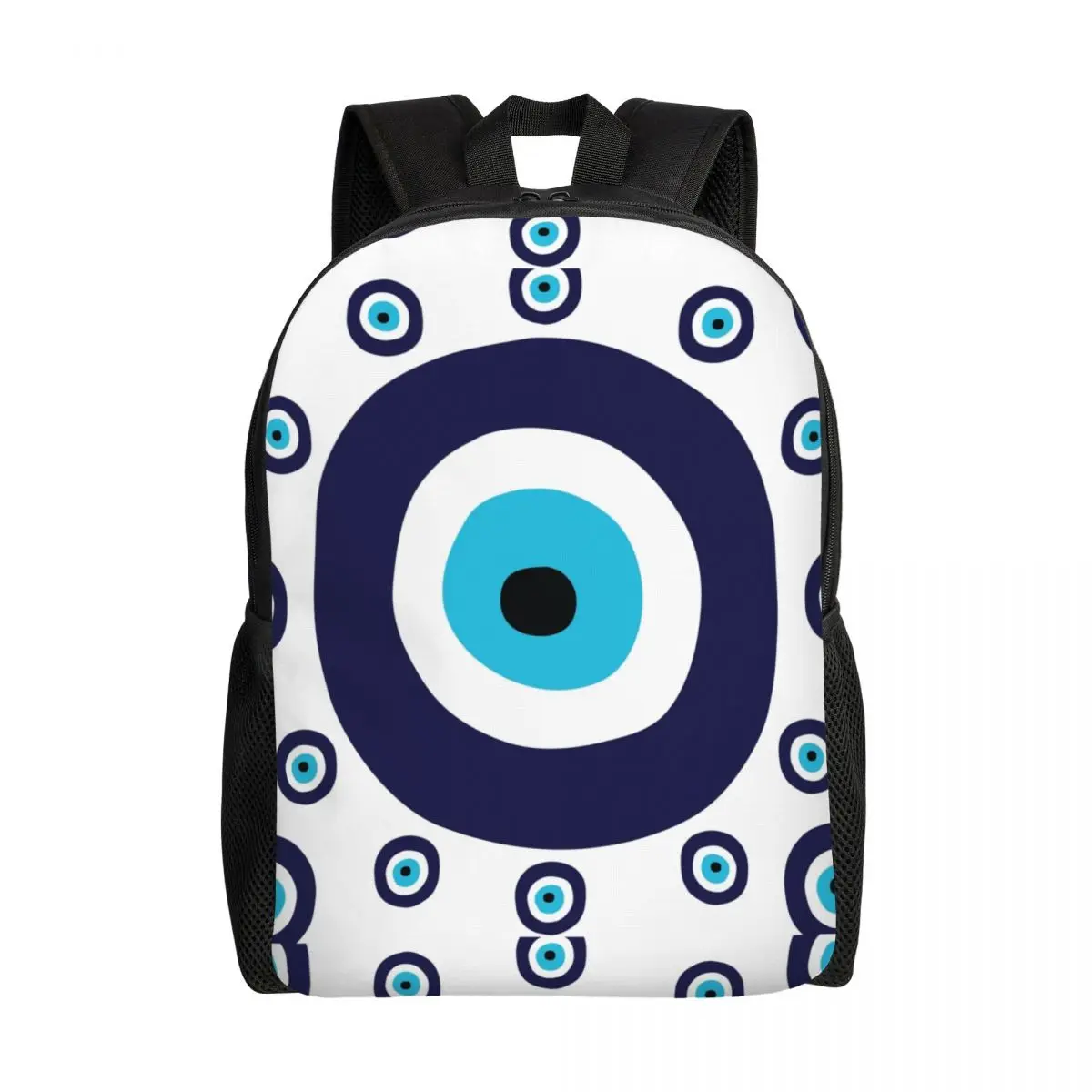 Navy Blue And Aqua Nazar Evil Eye Lucky Charm Pattern Backpack Women Men Fashion Bookbag for College School Amulet Boho Bags
Navy Blue And Aqua Nazar Evil Eye Lucky Charm Pattern Backpack Women Men Fashion Bookbag for College School Amulet Boho Bags