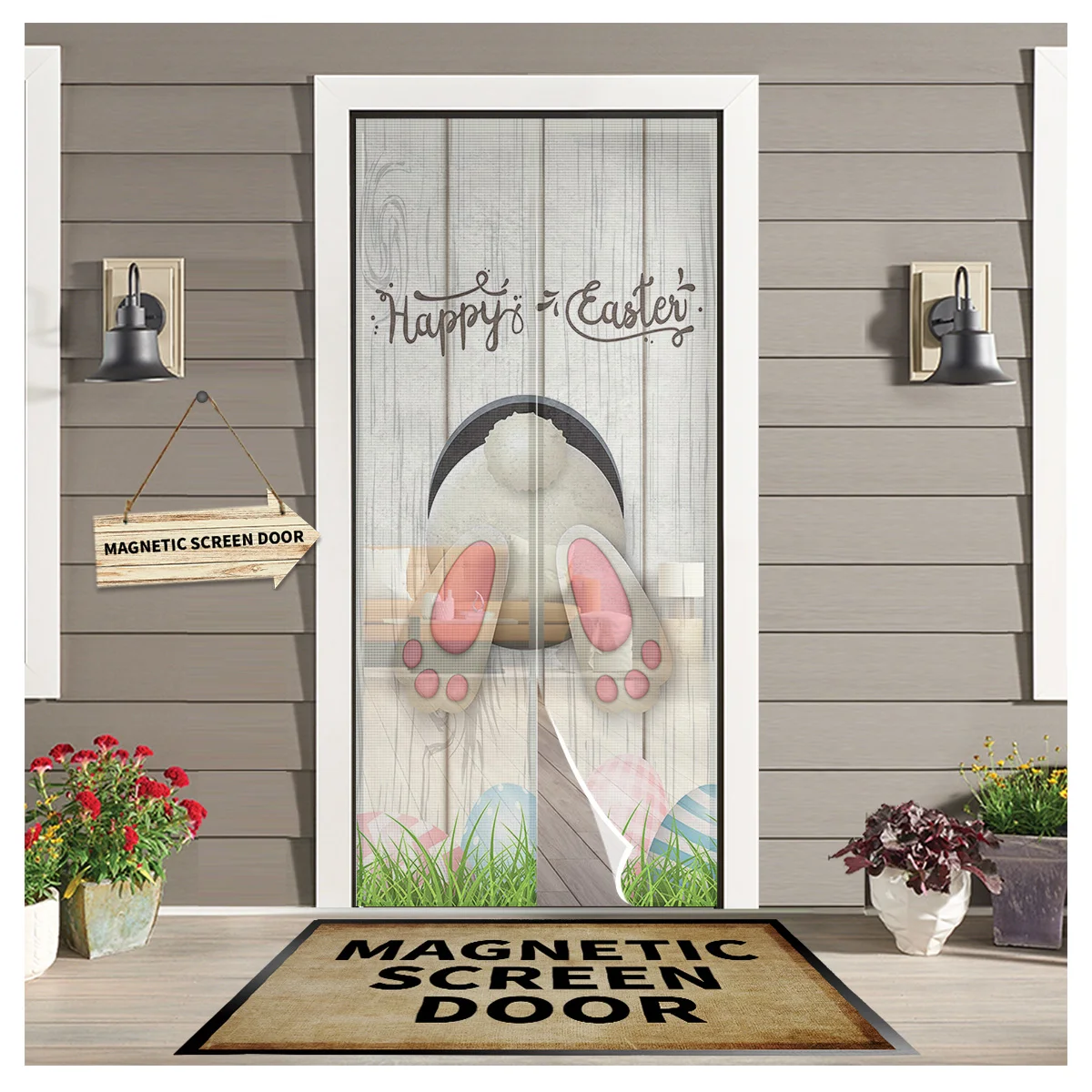 Easter Bunny Egg Wood Grain Kitchen Curtain Magnetic Mosquito Net Curtains Summer Bedroom Anti Insect Door Curtain
Easter Bunny Egg Wood Grain Kitchen Curtain Magnetic Mosquito Net Curtains Summer Bedroom Anti Insect Door Curtain
