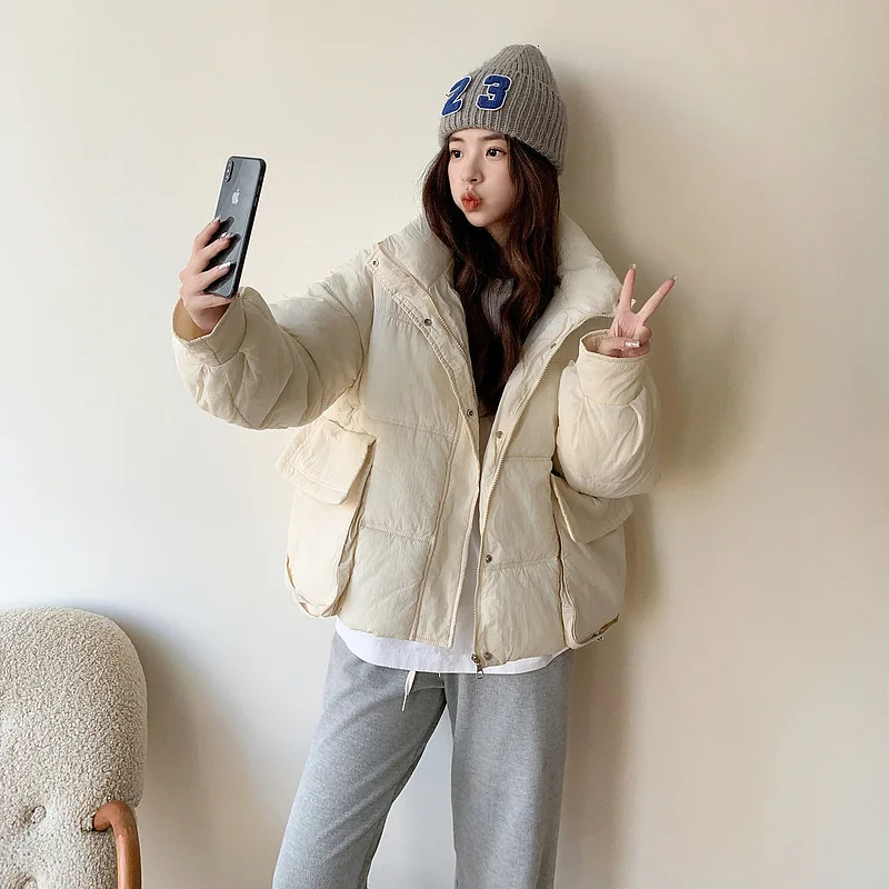 PinkyIsBlack Short Parkas Women Thicken Puffer Jacket Casual Winter Stand Collar All-match Korean Style Solid Bread Coat Outwear
PinkyIsBlack Short Parkas Women Thicken Puffer Jacket Casual Winter Stand Collar All-match Korean Style Solid Bread Coat Outwear
