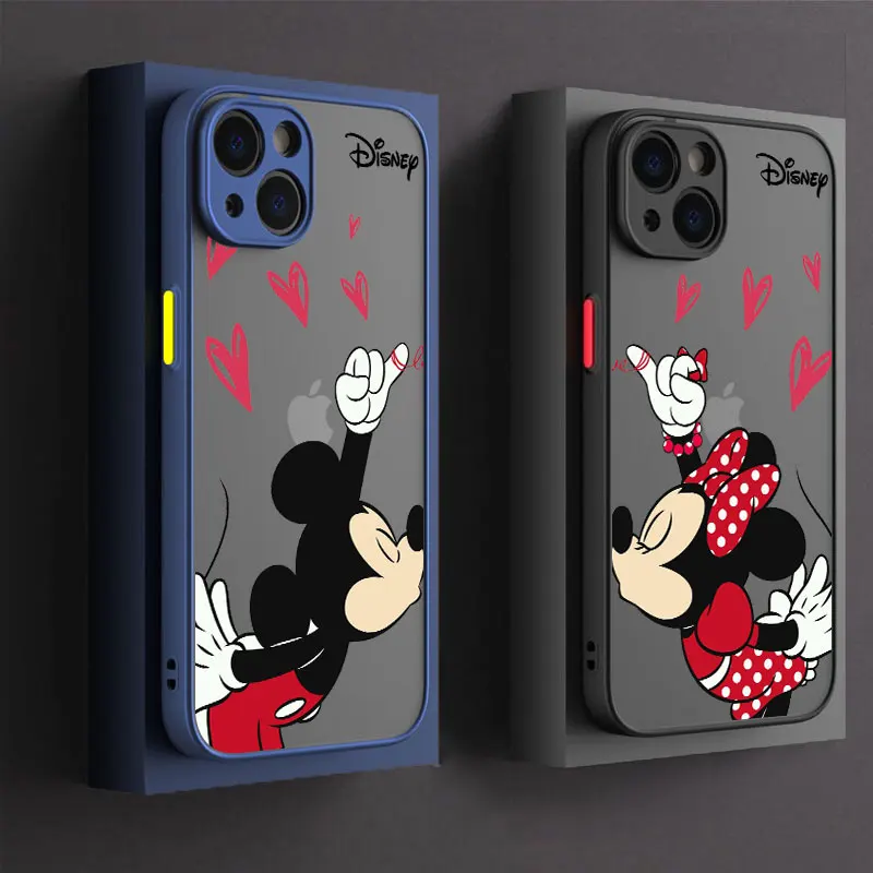 Disney Love Minnie Mickey Anime Phone Case For iPhone 14 15 16 Pro Max Cover For Apple 11 12 13 Pro 7 8 16 Plus Translucent Case Disney Love Minnie Mickey Anime Phone Case For iPhone 14 15 16 Pro Max Cover For Apple 11 12 13 Pro 7 8 16 Plus Translucent Case
