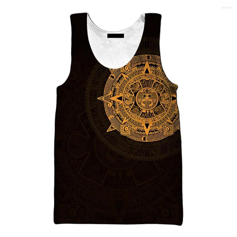 Vintage Mexican Aztec Warrior 3D Printed Tank Top Men Streetwear Cool Tops Vest Summer Casual Breathable Sleeveless Tees Clothes
Vintage Mexican Aztec Warrior 3D Printed Tank Top Men Streetwear Cool Tops Vest Summer Casual Breathable Sleeveless Tees Clothes