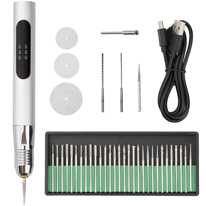 Mini Engraving Pen,Mini Electric Engraving Machines Engraver Pen, Rechargeable Engraving Pen Cordless Rotary Tools Durable
Mini Engraving Pen,Mini Electric Engraving Machines Engraver Pen, Rechargeable Engraving Pen Cordless Rotary Tools Durable