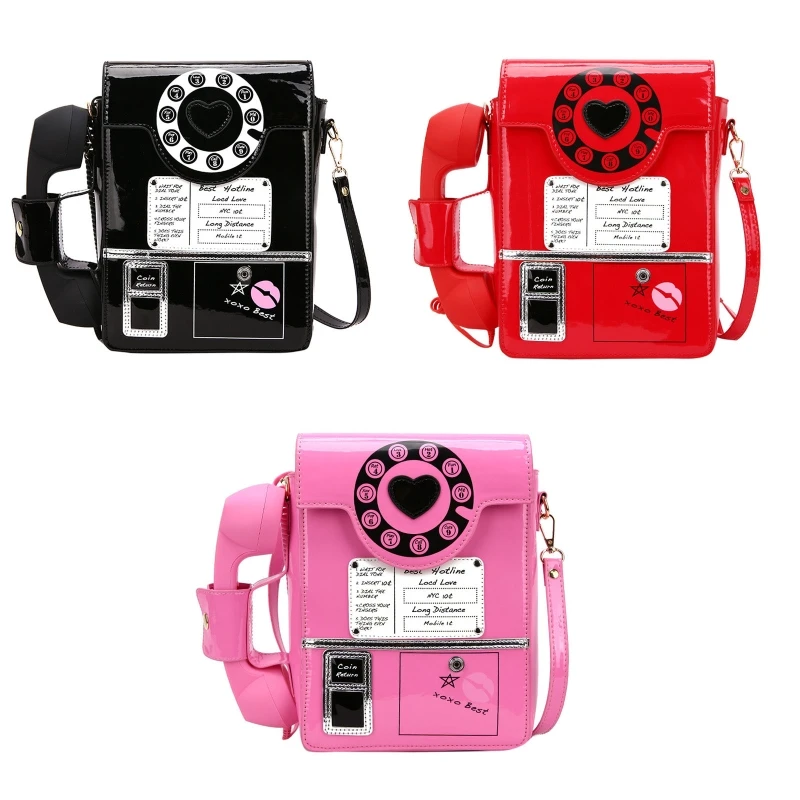 Women Telephone Shaped Handbag and Purses Retro Phone Top-Handle Shoulder Bags Crossbody for Totes Adjustable Strap
Women Telephone Shaped Handbag and Purses Retro Phone Top-Handle Shoulder Bags Crossbody for Totes Adjustable Strap