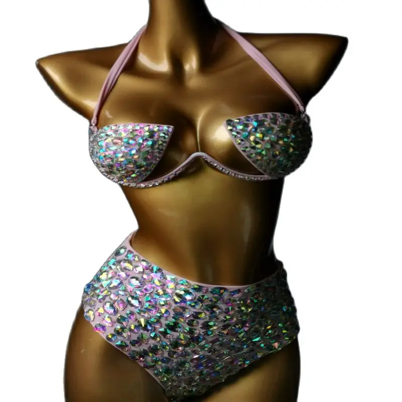Bikini 2022 Women Swimsuit Full Rhinestone Padded Underwire Push Up Adjustable Halter Bra Bling Stone Bodycon Empire Mini Skirts
Bikini 2022 Women Swimsuit Full Rhinestone Padded Underwire Push Up Adjustable Halter Bra Bling Stone Bodycon Empire Mini Skirts