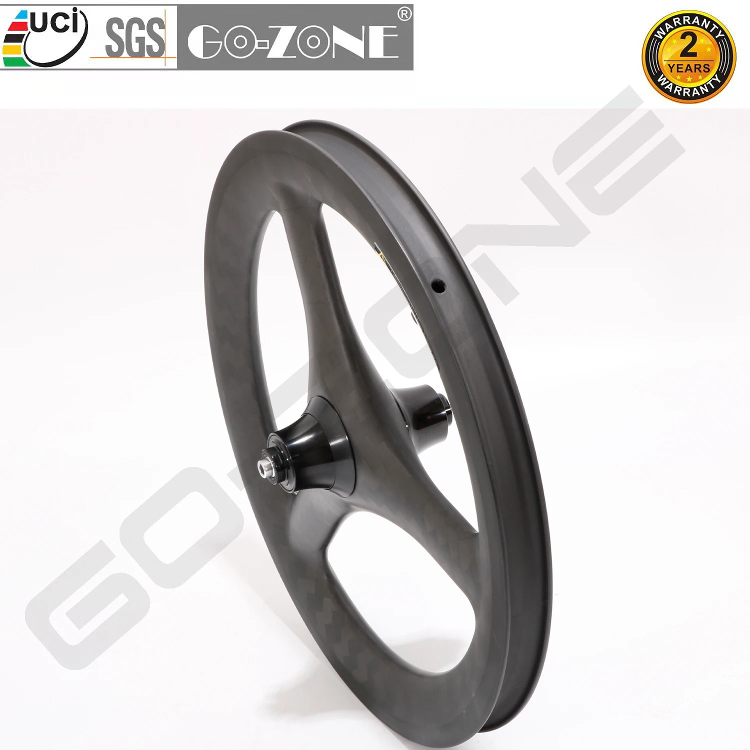 

3 spoke 16” 305 Carbon Wheel Rim Brake Clincher wheel 25mm Width 35mm Height Road Fold Bicycle Wheels