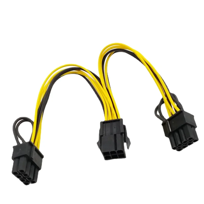 6-Pin PCI Express To 2 X PCIE 8 (6+2) Pin Dual 8 Pin Motherboard Graphics Video Card PCI GPU VGA Splitter Hub Power Cable Cord
6-Pin PCI Express To 2 X PCIE 8 (6+2) Pin Dual 8 Pin Motherboard Graphics Video Card PCI GPU VGA Splitter Hub Power Cable Cord