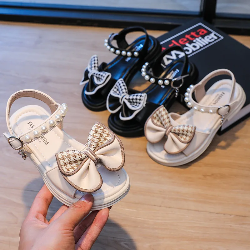 Girl's Summer Sandals Fashion Bowtie 23-34 Sweet Children Lovely Stylish Cute Kids Flats Causal Beach Shoes with Pearls Beading 
Girl's Summer Sandals Fashion Bowtie 23-34 Sweet Children Lovely Stylish Cute Kids Flats Causal Beach Shoes with Pearls Beading
