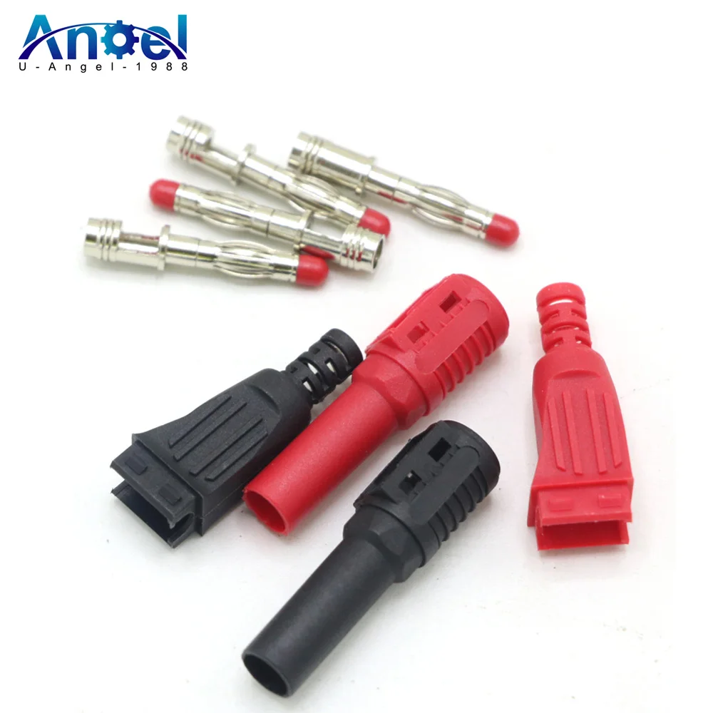 2pcs 4mm Male Right Angle Insulation Wire Solder Type DIY Banana Plug Connector Multimeter test Red/Black (1 Pair)
2pcs 4mm Male Right Angle Insulation Wire Solder Type DIY Banana Plug Connector Multimeter test Red/Black (1 Pair)